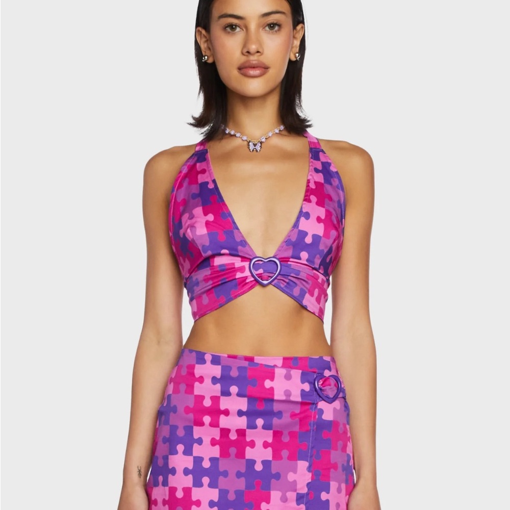 Pink Halter Top Large
